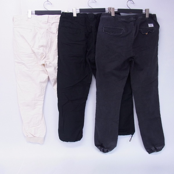実際に弊社で買取させて頂いたBLUE BLUE/ブルーブルー Reell/リール ジョガーパンツ L/4×2 ３点セットの画像 1枚目