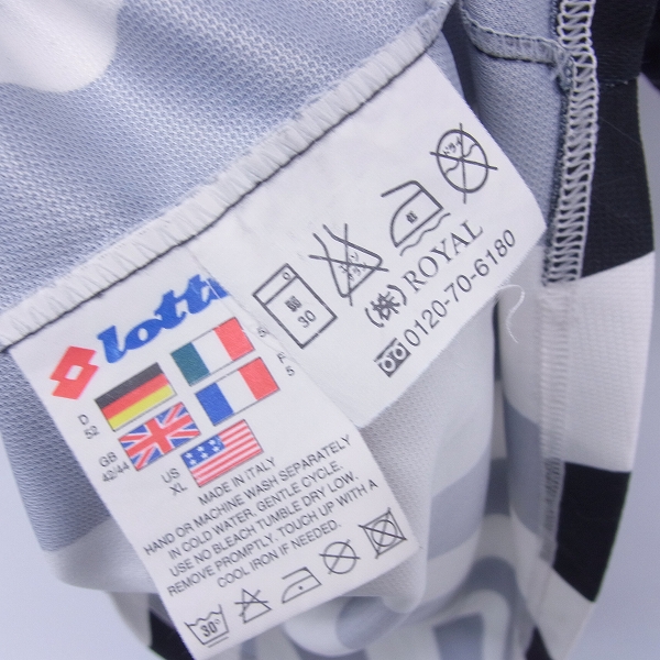 実際に弊社で買取させて頂いたLOTTO/ロット ユベントス デルピエロ ユニフォーム/XLの画像 3枚目