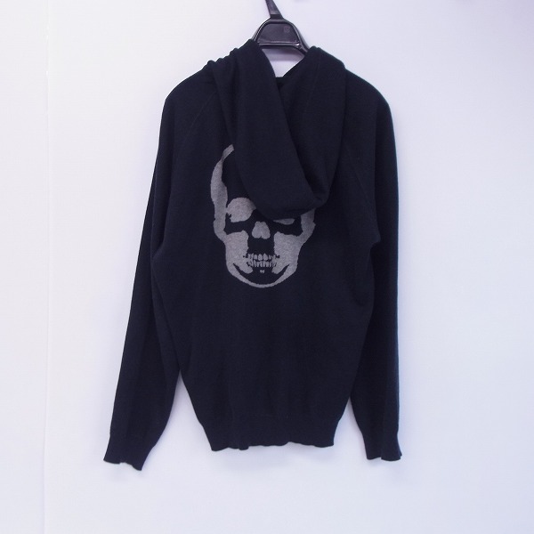 実際に弊社で買取させて頂いたlucien pellat-finet/ルシアンペラフィネ カシミヤ混 ジップアップパーカー バックスカル/Mの画像 1枚目