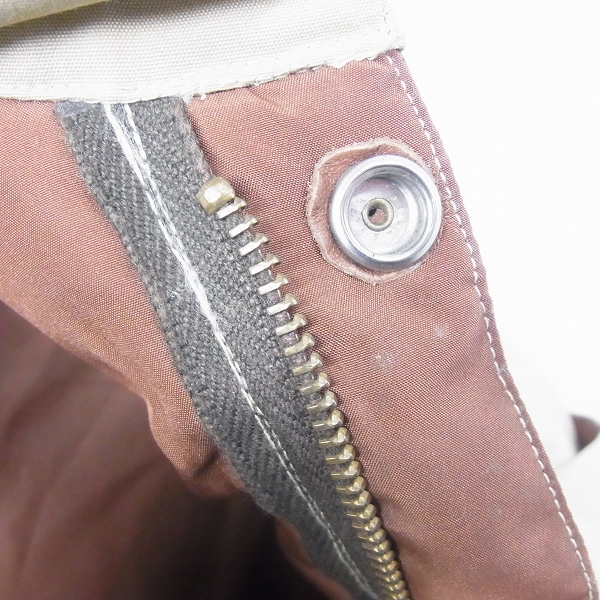 実際に弊社で買取させて頂いたSUGAR CANE/シュガーケーン レザーヨークダウンベスト SC10748/Mの画像 5枚目