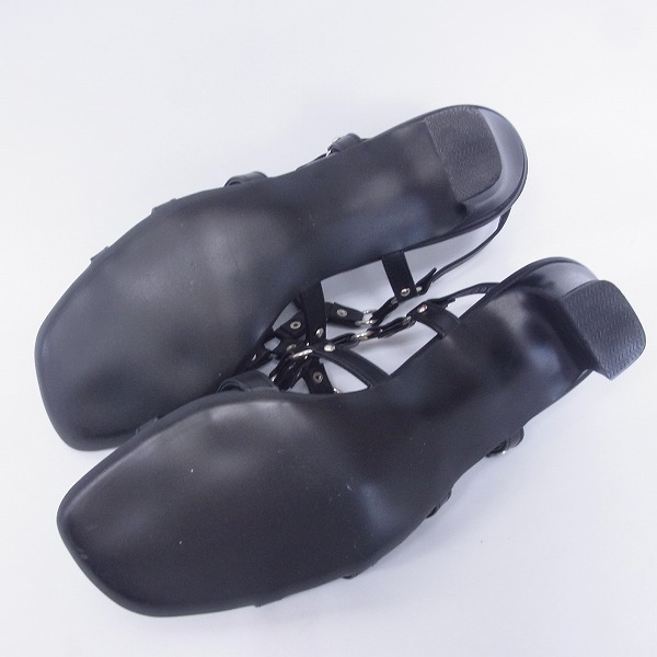 実際に弊社で買取させて頂いたHYSTERICS/ヒステリックス レザー編み込み/スタッズ サンダル /Mの画像 2枚目