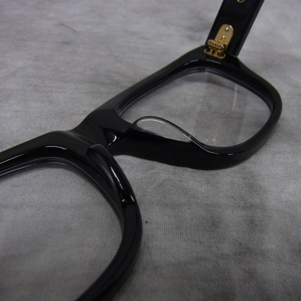 実際に弊社で買取させて頂いたOLIVER GOLDSMITH/オリバー ゴールドスミス CONSUL-s 黒縁 メガネフレームの画像 3枚目