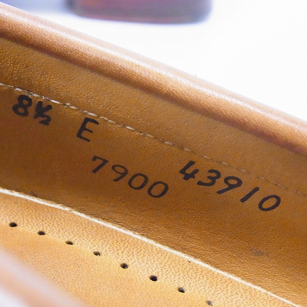 実際に弊社で買取させて頂いたEDWARD GREEN/エドワード グリーン タッセルローファー/レザーシューズ/8.5Eの画像 6枚目