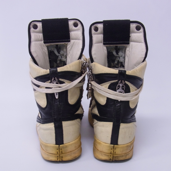 洗練【Rick Owens】ジオバスケットレザーハイトップスニーカー ジオバスケットレザーハイカットスニーカー | Rick Owens