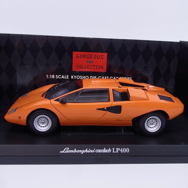 実際に弊社で買取させて頂いたKYOSHO/京商 ランボルギーニ カウンタックLP400 08321P オレンジ 1/18の画像 1枚目