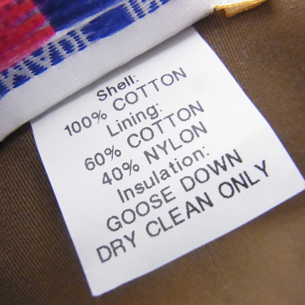 実際に弊社で買取させて頂いたBLUE BLUE/ブルーブルー別注 CRESCENT DOWN WORKS デニムダウンジャケット XSの画像 8枚目