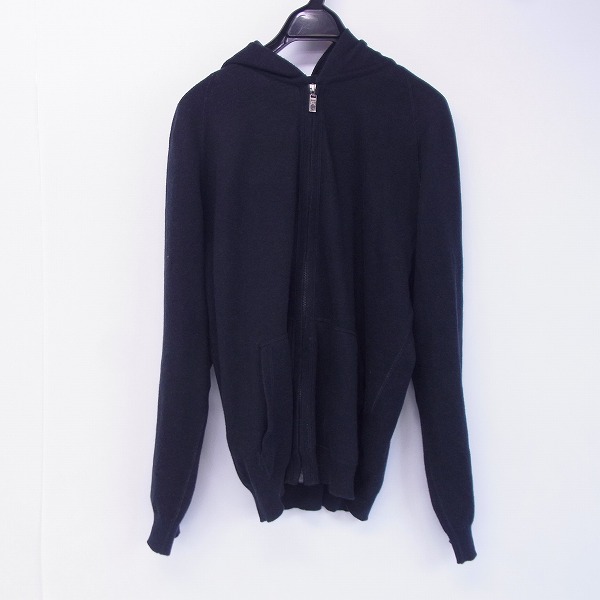 実際に弊社で買取させて頂いたlucien pellat-finet/ルシアンペラフィネ カシミヤ混 ジップアップパーカー バックスカル/M