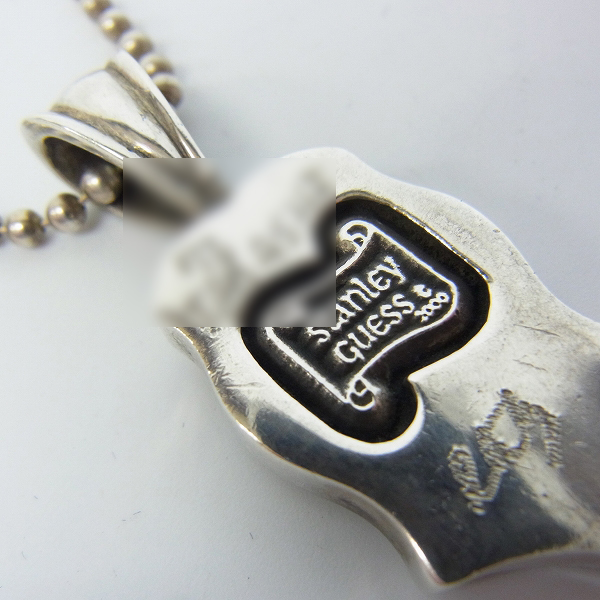 実際に弊社で買取させて頂いたSTANLEY GUESS/スタンリーゲス ウッドギターペンダント/ネックレスの画像 6枚目