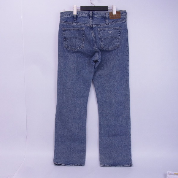 実際に弊社で買取させて頂いたARMANI JEANS/アルマーニジーンズ イーグルロゴデニムパンツ ブルー/36の画像 1枚目