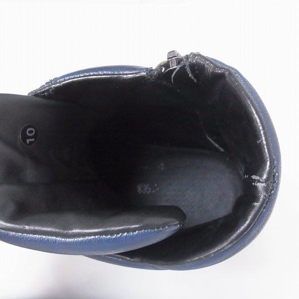 実際に弊社で買取させて頂いたDIET BUTCHER SLIM SKIN/ダイエットブッチャー スリムスキン スタッズハイカットスニーカー D112D040 サイズ10の画像 4枚目