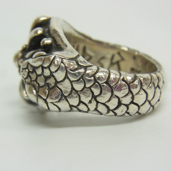 実際に弊社で買取させて頂いた【ギャラ付】A&G/エーアンドジー  VIPER/バイパー スネーク クロス リング 18.5号の画像 1枚目