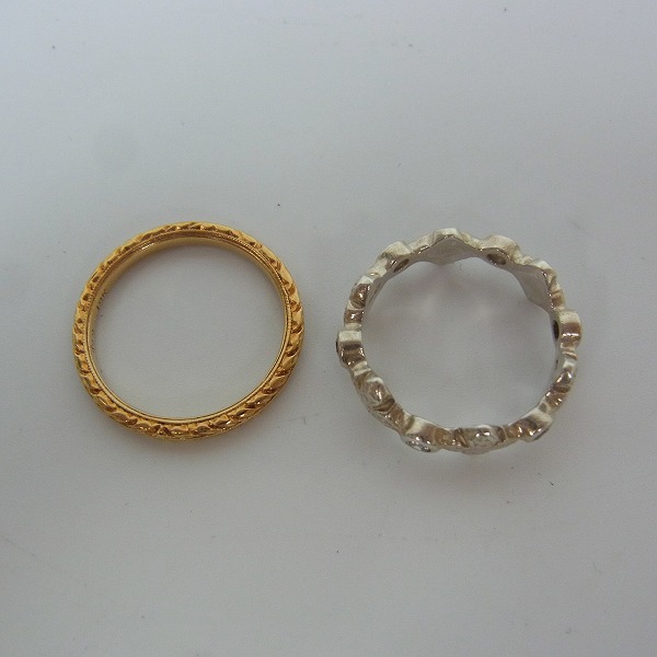 実際に弊社で買取させて頂いたLoreeRodkin/ローリーロドキン 18K リーフカットデザインバンドリング等 2点セットの画像 3枚目
