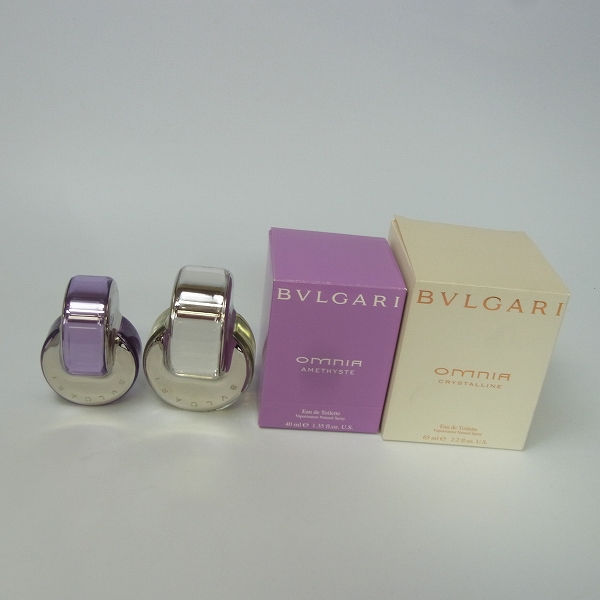 実際に弊社で買取させて頂いたBVLGARI/ブルガリ OMNIA AMETHYSTE/CRYSTALLINE EDT 香水 2点セットの画像 5枚目