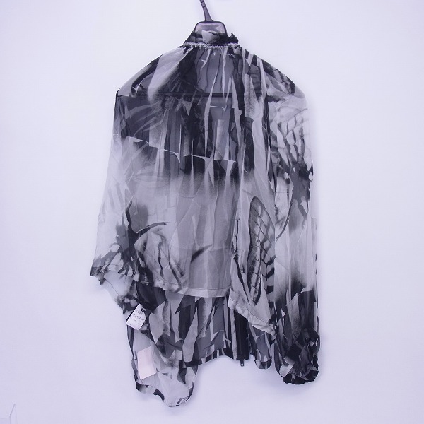 実際に弊社で買取させて頂いた【未使用】ANN DEMEULEMEESTER/アンドゥムルメステール Drawstring Zip Blouse 総柄 ブラウス 36の画像 1枚目