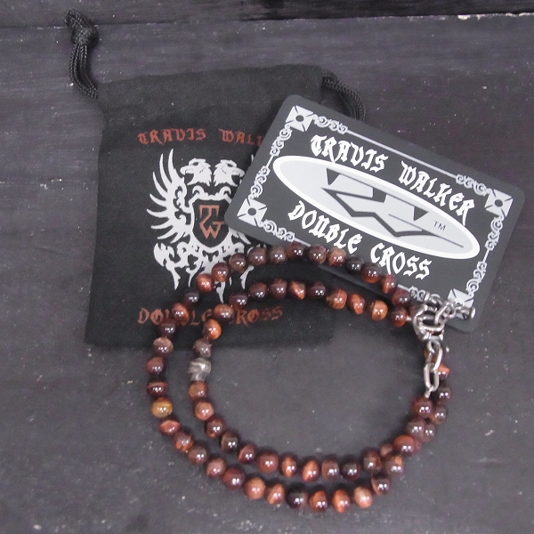 実際に弊社で買取させて頂いたTRAVIS WALKER/トラヴィスワーカー 18インチ ビーズ ネックレス /小粒タイガーアイの画像 4枚目