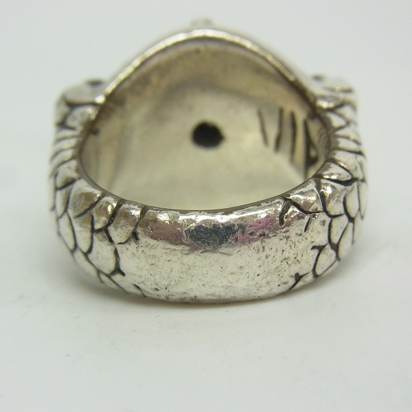 実際に弊社で買取させて頂いた【ギャラ付】A&G/エーアンドジー  VIPER/バイパー スネーク クロス リング 18.5号の画像 2枚目