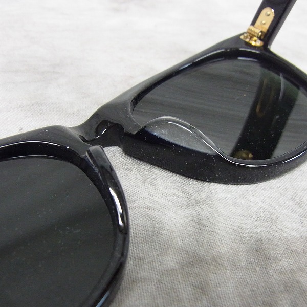 実際に弊社で買取させて頂いたOLIVER GOLDSMITH/オリバー ゴールドスミス ANNABEL-s/アナベル 黒縁 サングラスの画像 3枚目