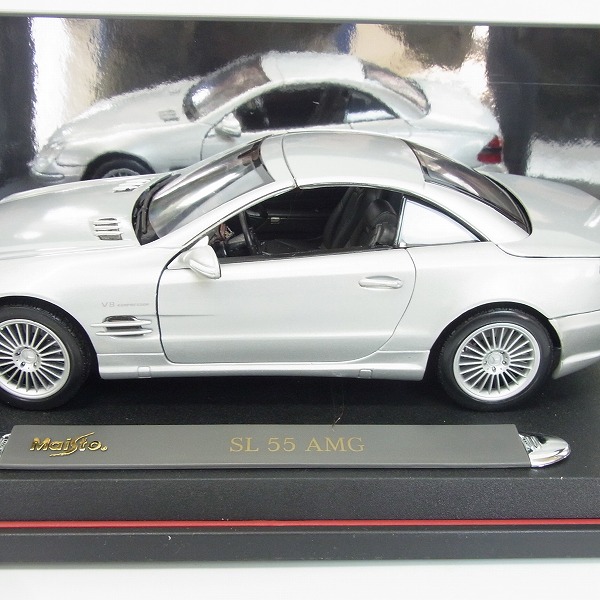 実際に弊社で買取させて頂いたMaisto/マイスト メルセデスベンツ SL-55AMG プレミアム 1/18 の画像 3枚目