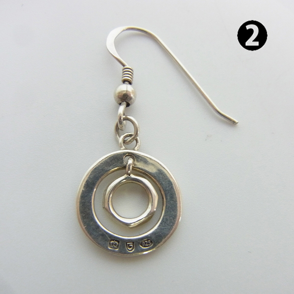 実際に弊社で買取させて頂いたGARNI/ガルニ サークルモチーフ ドロップピアス 2点セットの画像 2枚目