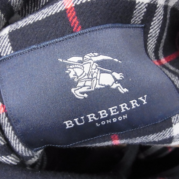 実際に弊社で買取させて頂いたBURBERRY LONDON/バーバリーロンドン カシミア混 ダッフルコート/LLの画像 2枚目