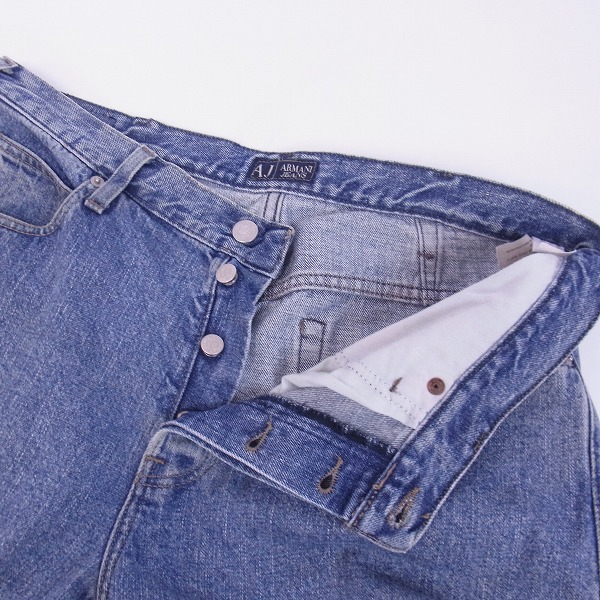 実際に弊社で買取させて頂いたARMANI JEANS/アルマーニジーンズ イーグルロゴデニムパンツ ブルー/36の画像 2枚目