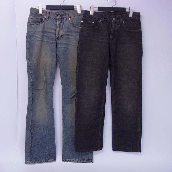 実際に弊社で買取させて頂いたHELMUT LANG/ヘルムートラング インディゴデニムパンツ 27/28 2点セット