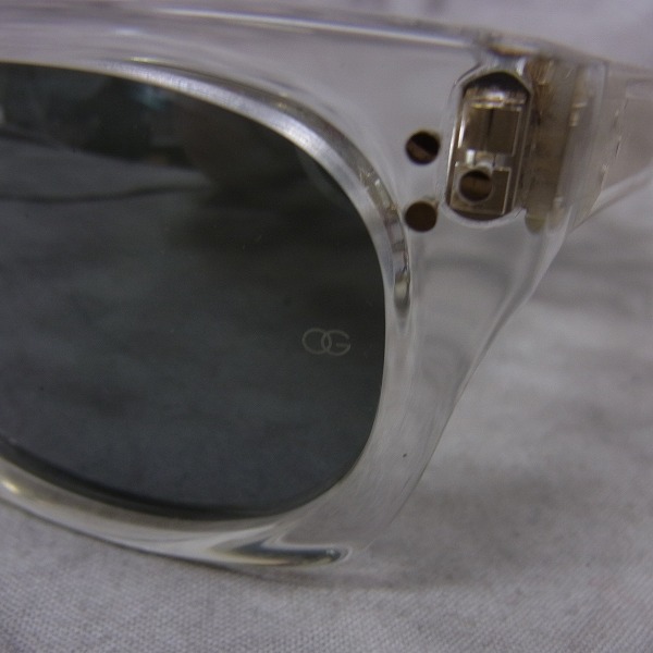 実際に弊社で買取させて頂いたOLIVER GOLDSMITH/オリバー ゴールドスミス VICE CONSUL-s クリア サングラスの画像 7枚目