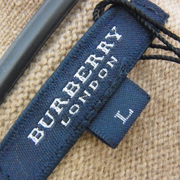実際に弊社で買取させて頂いたBURBERRY LONDON/バーバリーロンドン ウールニットカーディガン/L 2点セットの画像 2枚目
