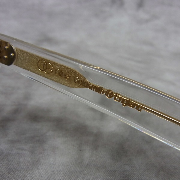 実際に弊社で買取させて頂いたOLIVER GOLDSMITH/オリバー ゴールドスミス VICE CONSUL-s クリア サングラスの画像 4枚目