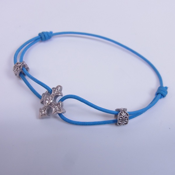 実際に弊社で買取させて頂いたLoreeRodkin/ローリーロドキン 18KWG fancycross/ファンシークロスｗ/4ダイヤ コードブレスレット