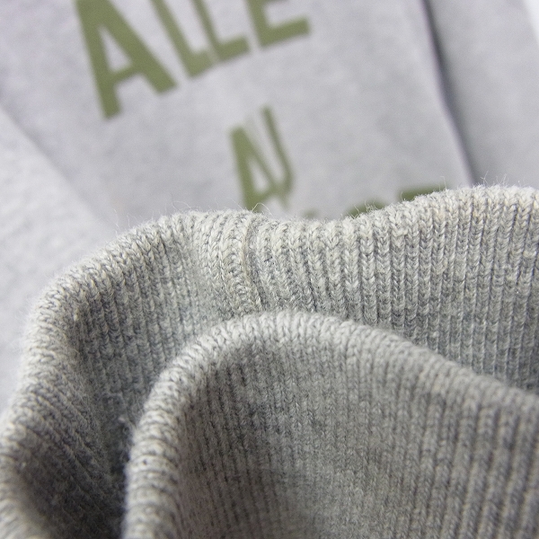 実際に弊社で買取させて頂いたMAISON KITSUNE/メゾンキツネ ロゴスウェットトレーナー グレー/XSの画像 5枚目