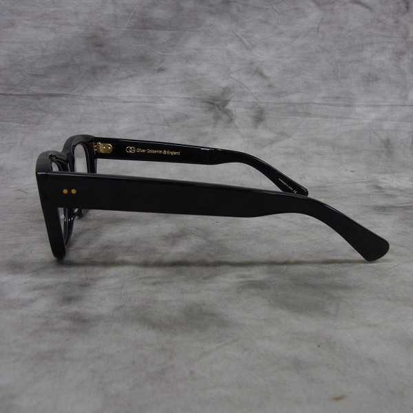 実際に弊社で買取させて頂いたOLIVER GOLDSMITH/オリバー ゴールドスミス CONSUL-s 黒縁 メガネフレームの画像 1枚目