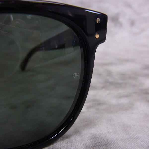 実際に弊社で買取させて頂いたOLIVER GOLDSMITH/オリバー ゴールドスミス ANNABEL-s/アナベル 黒縁 サングラスの画像 6枚目
