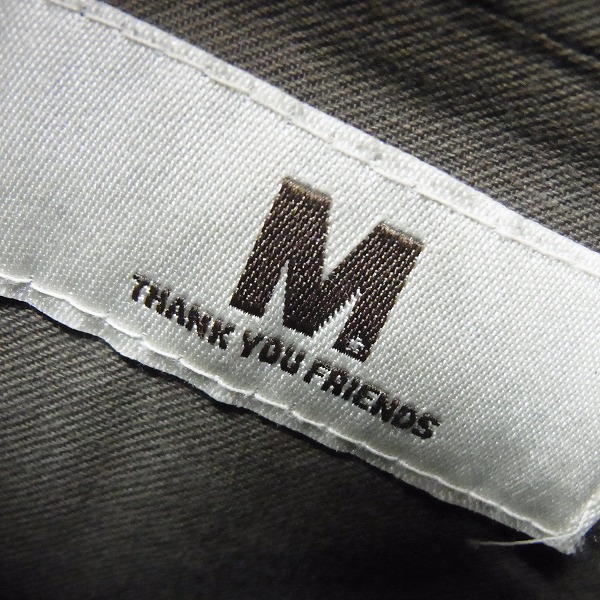 実際に弊社で買取させて頂いたM/エム スターボタン/刺繍 フード付ミリタリージャケット Lの画像 2枚目