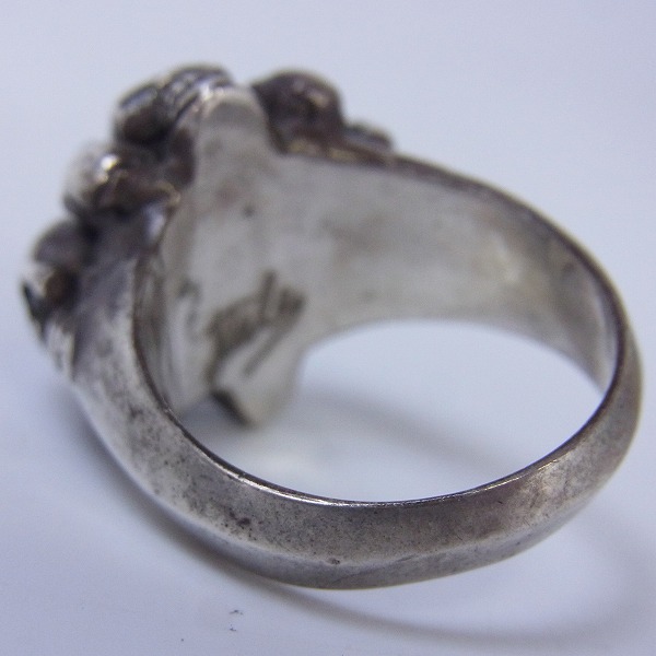 実際に弊社で買取させて頂いたSTANLEYGUESS/スタンリーゲス  スカルパイルリング/ミディアム w/ストーンアイズの画像 1枚目