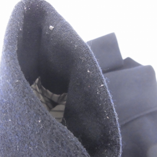 実際に弊社で買取させて頂いたEDIFICE/エディフィス ウールマリンコート ネイビー 38の画像 6枚目