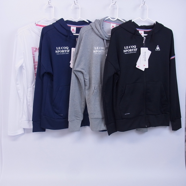 実際に弊社で買取させて頂いた【未使用】le coq sportif/ルコックスポルティフ キッズ ジップアップパーカー L/4点セット
