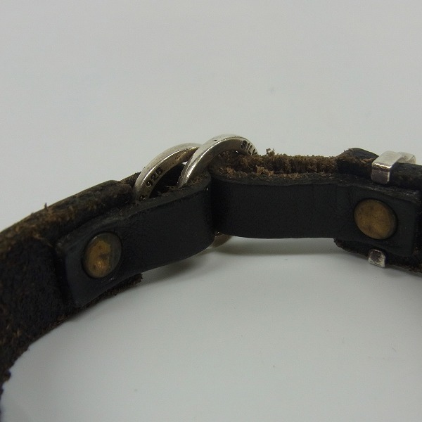 実際に弊社で買取させて頂いたDr MONROE/ドクターモンロー メッセージ レザー ブレスレット の画像 5枚目