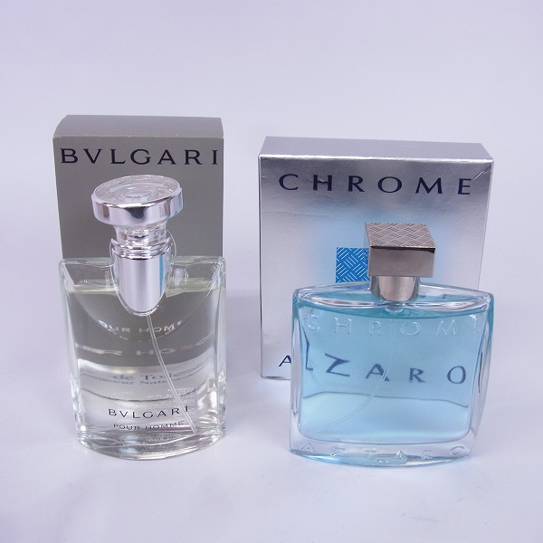 実際に弊社で買取させて頂いたBVLGARI プールオム/AZZARO クローム EDT 香水 2点セット