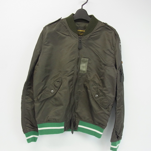 実際に弊社で買取させて頂いたUniform Experiment×ALPHA/ユニフォームエクスペリメント×アルファ コラボ L-2B フライトジャケット/L
