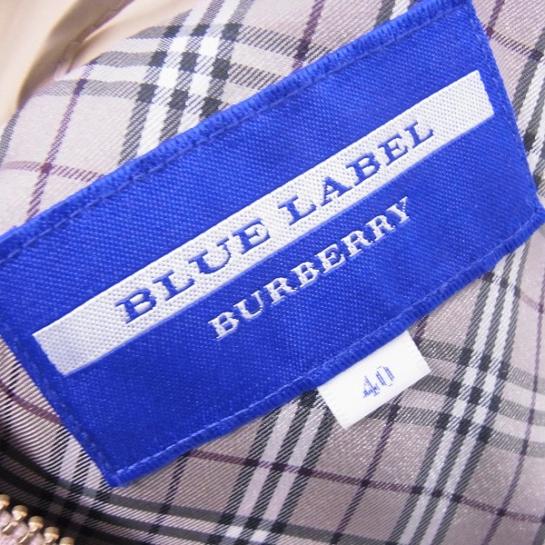 実際に弊社で買取させて頂いたBURBERRY BLUE LABEL/バーバリーブルーレーベル ダウン ジャケット/40 の画像 2枚目