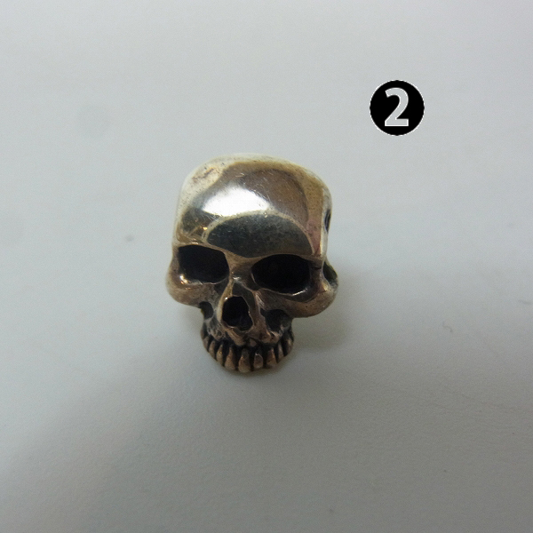 実際に弊社で買取させて頂いたCRAZY PIG DESIGNS/クレイジーピッグ スカル スタッドピアス 3点セットの画像 2枚目