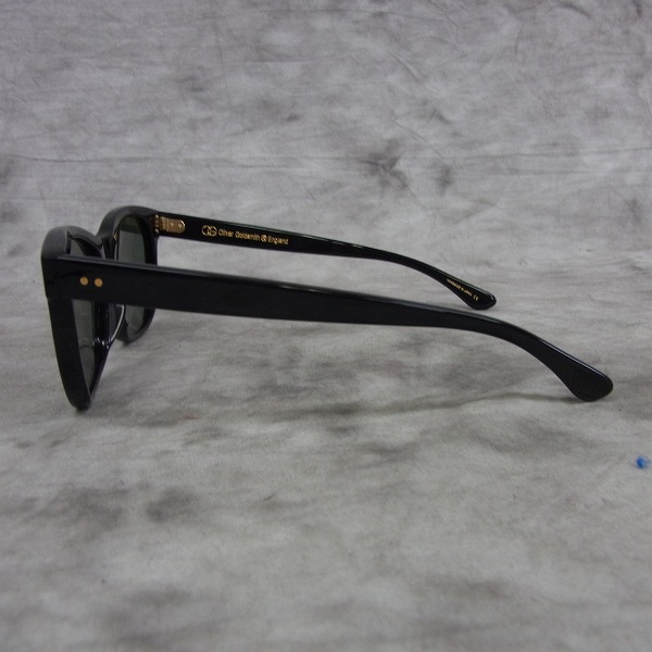 実際に弊社で買取させて頂いたOLIVER GOLDSMITH/オリバー ゴールドスミス ANNABEL-s/アナベル 黒縁 サングラスの画像 1枚目