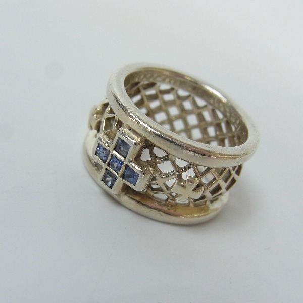 実際に弊社で買取させて頂いたLoreeRodkinGothic/ローリーロドキン グリルドクロスリング サファイア/11号