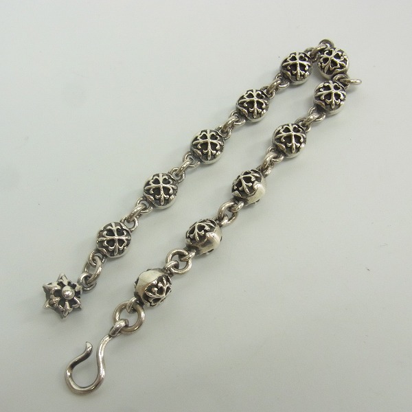 実際に弊社で買取させて頂いた【ギャラ付】A&G/エーアンドジー クロスボールリンクｗ/1スター ブレスレットの画像 3枚目