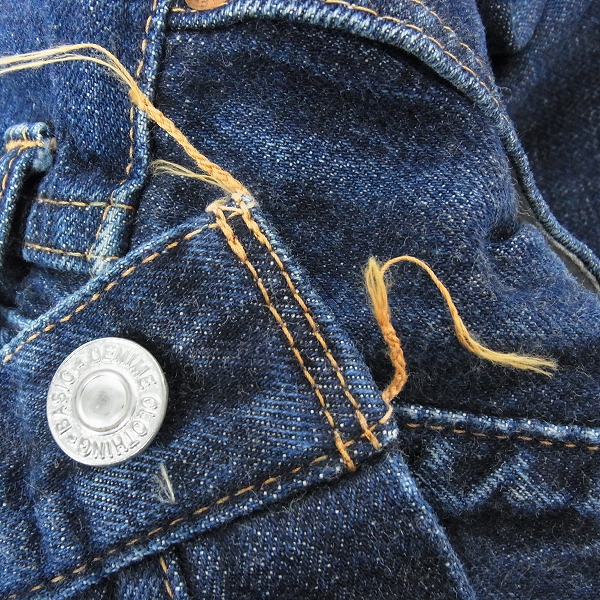 実際に弊社で買取させて頂いたDENIME/ドゥニーム ストレート デニムパンツ インディゴ Lot.66/27の画像 5枚目