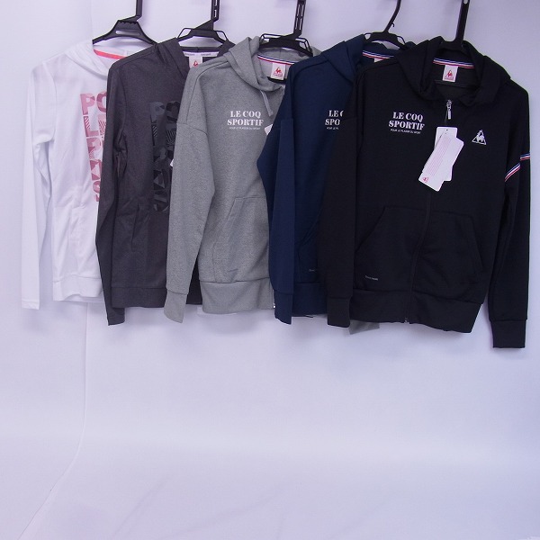 実際に弊社で買取させて頂いた【未使用】le coq sportif/ルコックスポルティフ レディース ジップアップパーカー M/5点セット