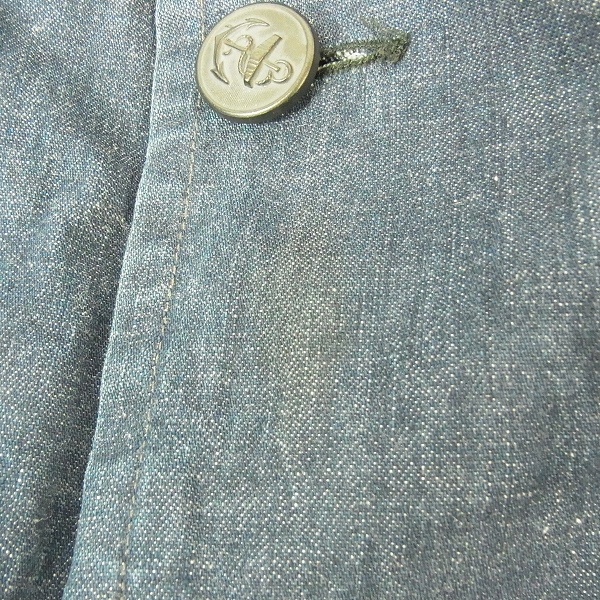 実際に弊社で買取させて頂いたBLUE BLUE/ブルーブルー デニムジャケット/イカリボタン/聖林公司/3の画像 5枚目