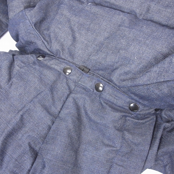 実際に弊社で買取させて頂いたBLUE BLUE/ブルーブルー別注 CRESCENT DOWN WORKS デニムダウンジャケット XSの画像 6枚目
