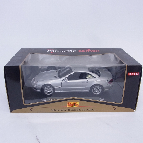 実際に弊社で買取させて頂いたMaisto/マイスト メルセデスベンツ SL-55AMG プレミアム 1/18の画像 3枚目